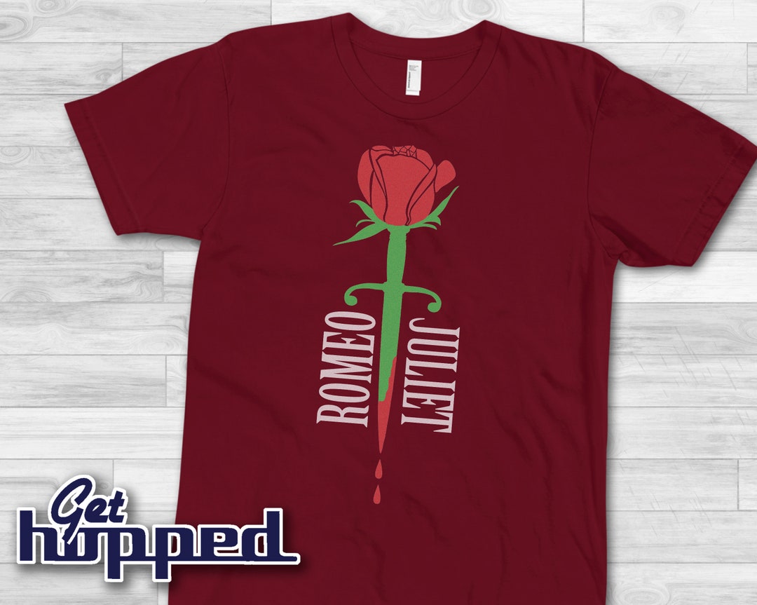 Romeo and Juliet Minimalist Design Shakespeare Short Sleeve Unisex T ...