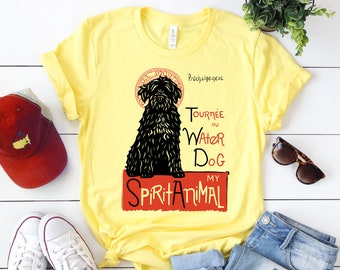 Cute Portuguese Water Dog Gift Portuguese Water Dog Art Dog Shirt Portuguese Water Dog Lover Mens' / Unisex Mom & Dad Dog Print T-Shirt