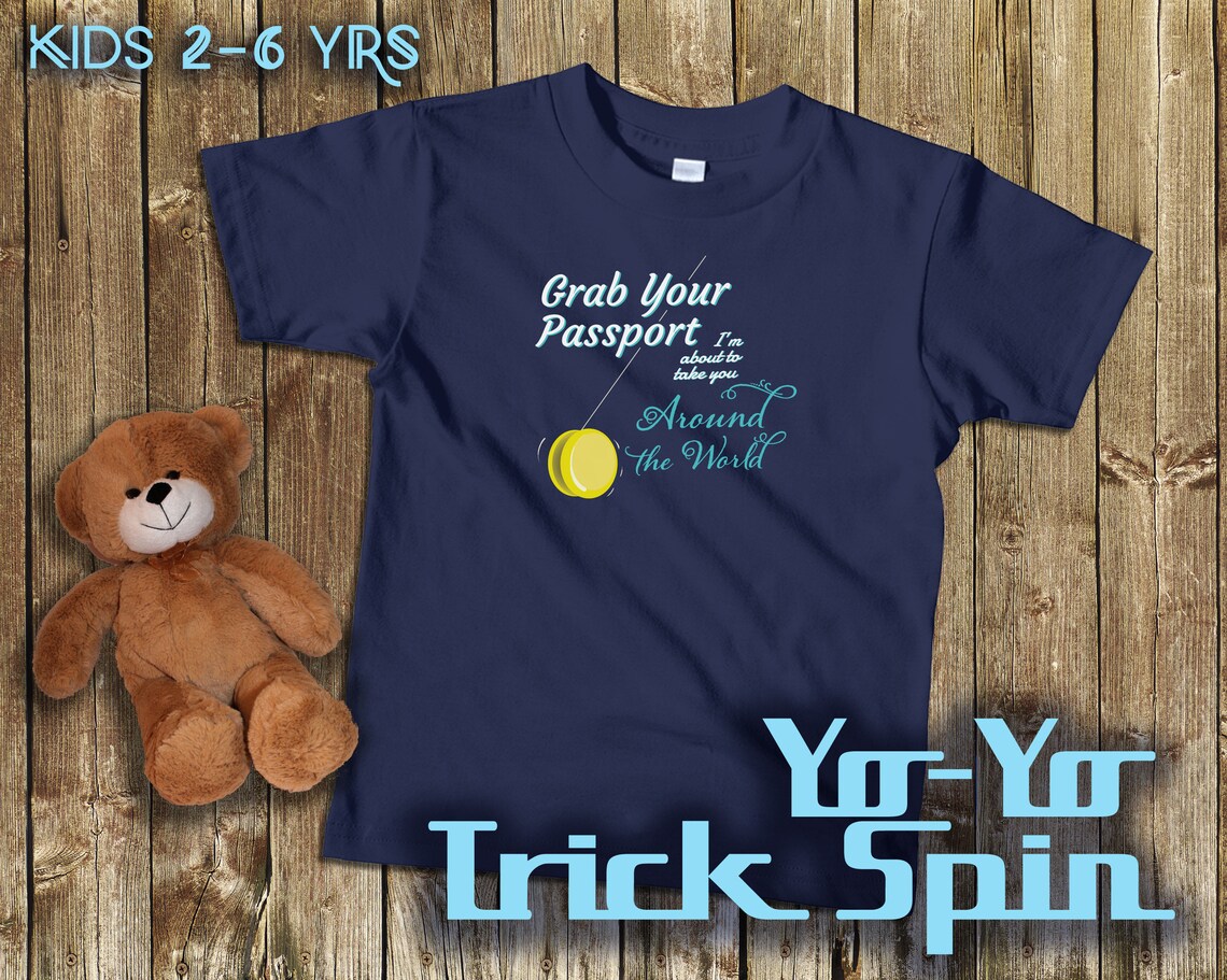 Funny YoYo Shirt Around the World YoYo Trick YoYo Lover Short Etsy