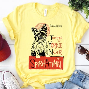 Yorkie Yorkshire Terrier Gift Yorkshire Terrier Art Yorkie Dog Shirt Yorkie Mom Yorkie Dad Yorkshire Terrier Lover Unisex Dog Print T-Shirt