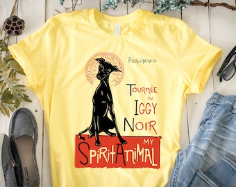 Iggy italienischen Windhund Geschenk italienischen Windhund Kunst Iggy Hund Shirt Iggy Mama Iggy Papa italienischen Windhund Liebhaber Herren / Unisex Hund Druck T-Shirt