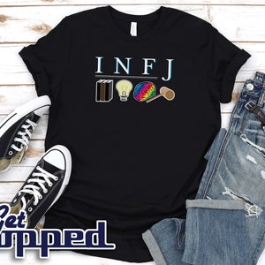 INFJ Personality Shirt - INFJ Type Myers Briggs - Introvert Art Gift Unisex / Men&#39;s Shirt Print Sized S, M, L, XL, 2X