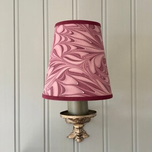 Hand Marbled Clarosa - Candle Clip Lampshade Wall/Chandelier