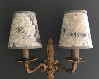 Ralph Lauren Francois Bouquet - Small Handmade Candle Clip Lampshade for Wall Lights/Chandeliers