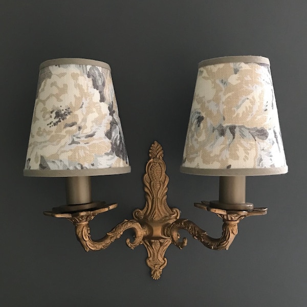 Ralph Lauren Francois Bouquet - Small Handmade Candle Clip Lampshade for Wall Lights/Chandeliers