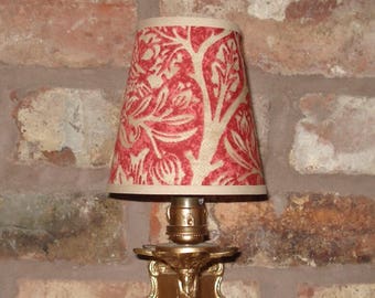 William Morris Brer Rabbit - Small Handmade Candle Clip Lampshade for Wall Lights/Chandeliers