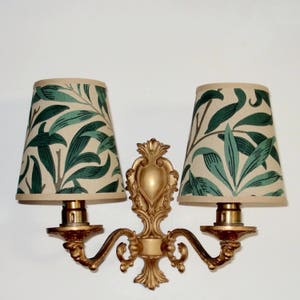 William Morris Willow Bough - Handmade Candle Clip Lampshade for Wall Lights/Chandeliers