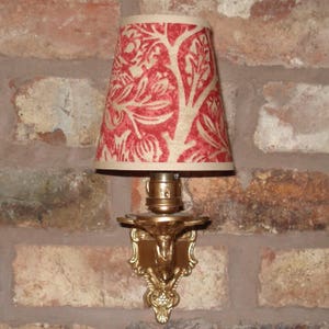 William Morris Brer Rabbit - Small Handmade Candle Clip Lampshade for Wall Lights/Chandeliers