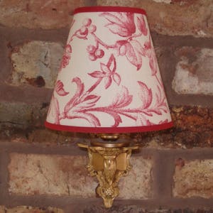 Laura Ashley Ironwork Scroll - Medium Handmade Candle Clip Lampshade Wall/Base