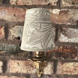William Morris Chrysanthemum - Handmade Candle Clip Lampshade for Wall Lights/Chandeliers