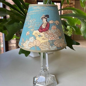 Oriental Toile - Petite Handmade Lampshade