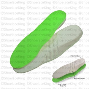 Comfort Cushioned Insole Inserts - Padded & Extremely Comfortable - Walk on Clouds! All Sizes - One Pair