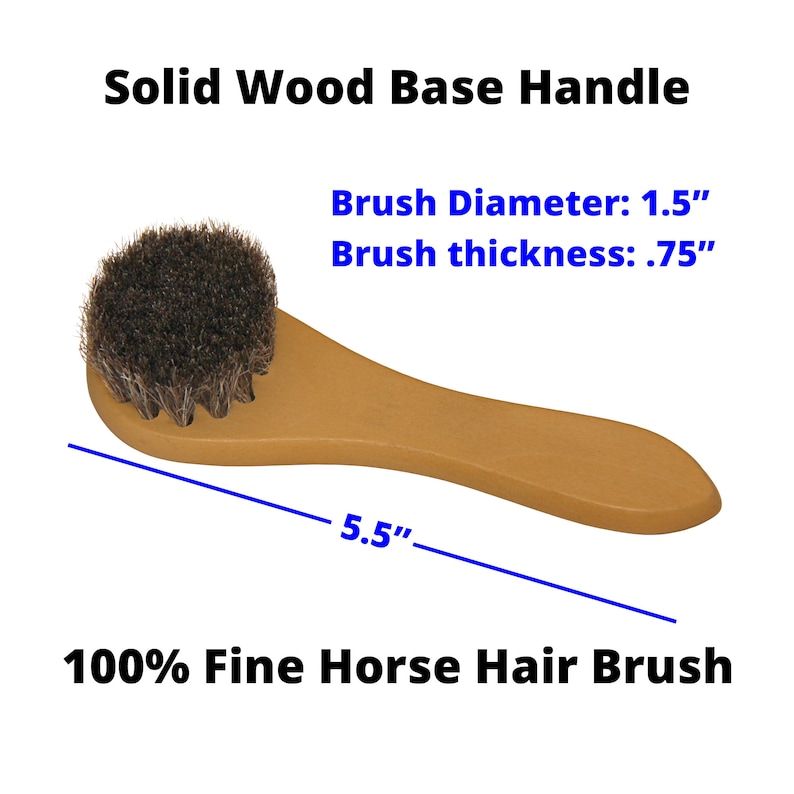 2 PACK Fine Horse Hair Brush Premium Quality Solid Wood Etsy