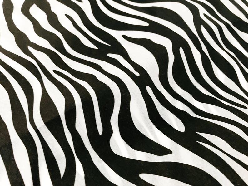 10 X Sheets Zebra Tissue Paper Sheets Gift Wrapping/bulk Etsy