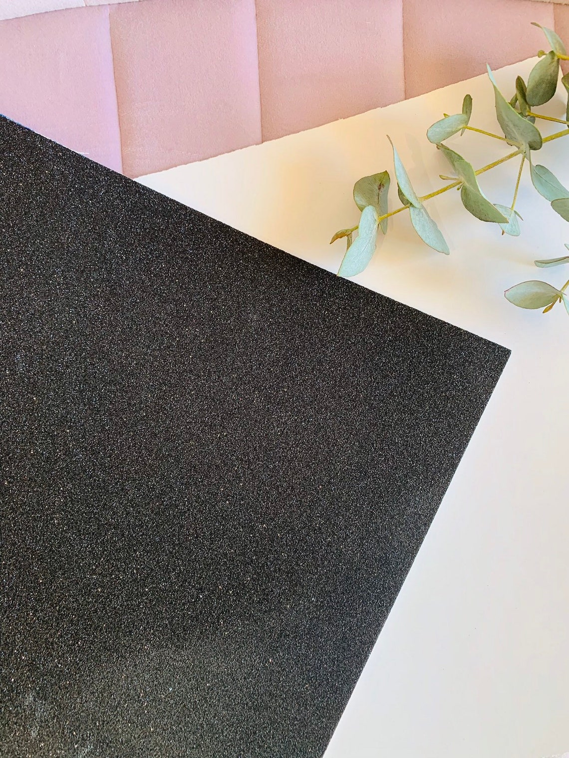 PKG 10 12 X 12 Black Glitter Card Stock/black Paper/black Etsy