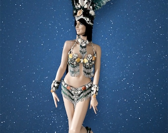 Seashell Samba Costume: Professional Carnival Outfit