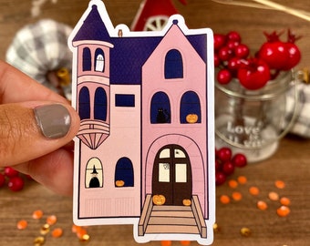 Halloween House Sticker