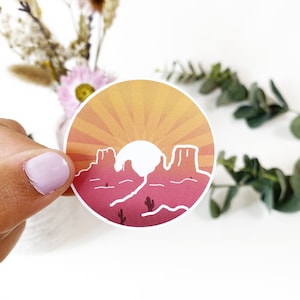 Sticker Rond Paysage