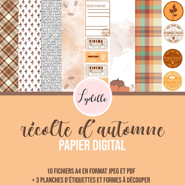 Récolte d'automne PAPIER DIGITAL