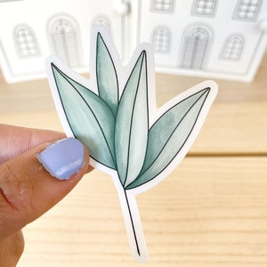 Sticker feuillage vert