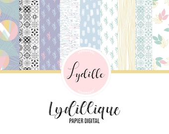 LYDILLIQUE collection digital paper