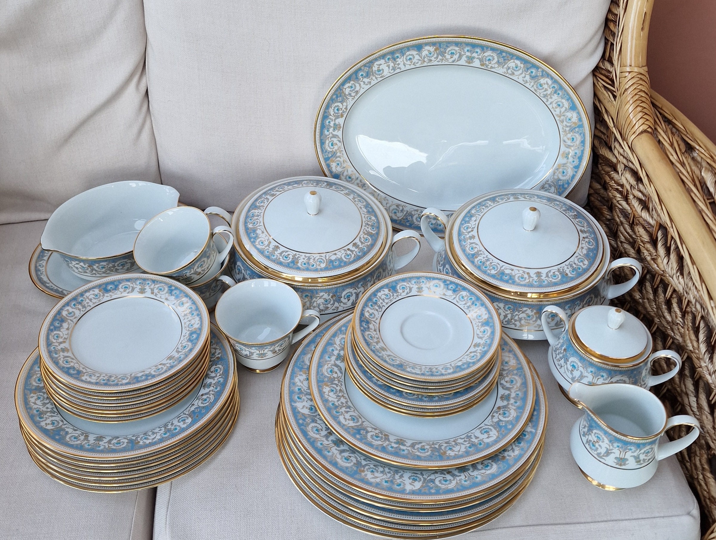 Noritake Bone China Tea and Dinner Items Polonaise 2045 Pattern. Choose from drop down menu