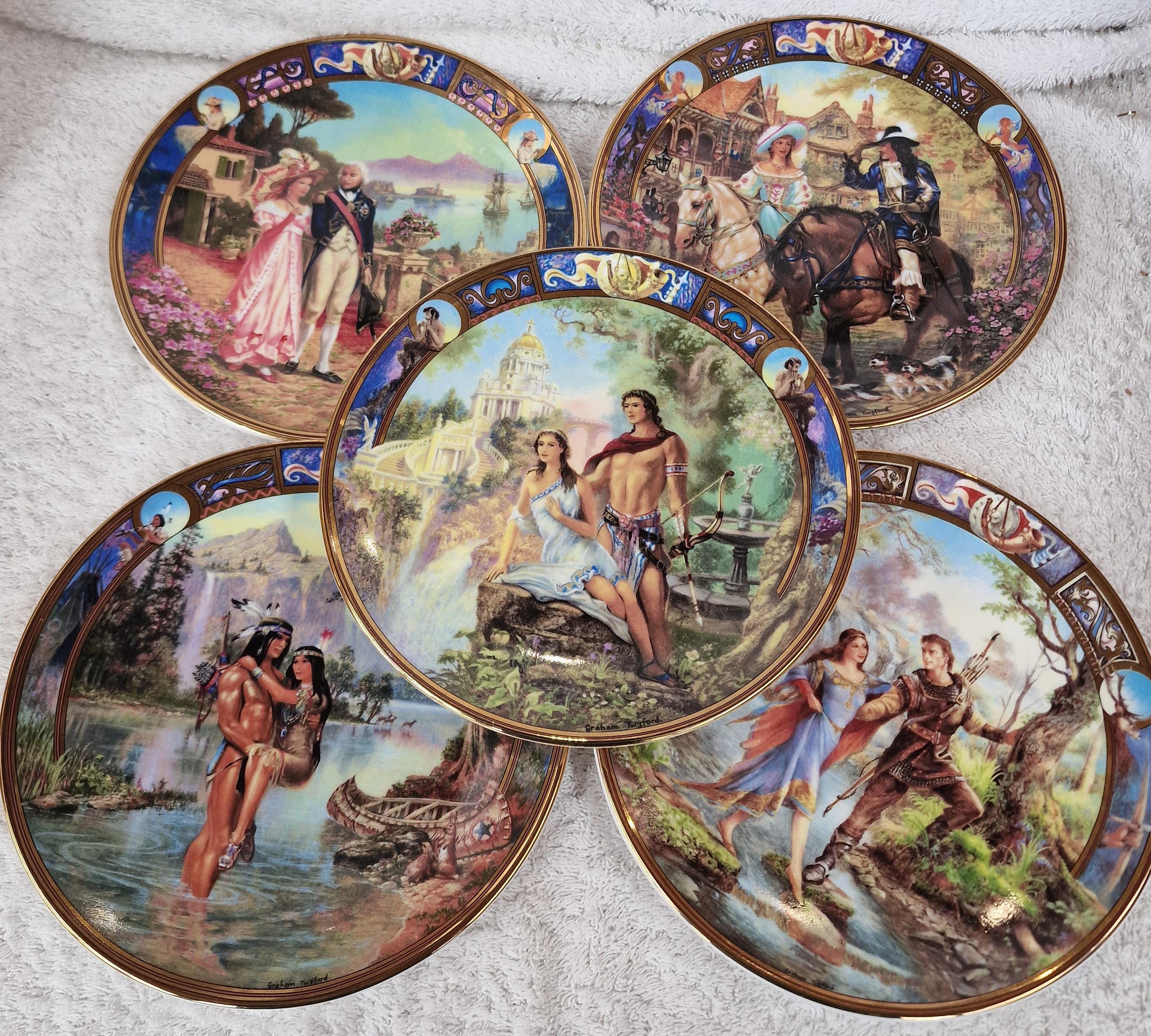 Royal Worcester Ltd Edition Porcelain Collectors Plates - Legends