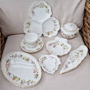 Wedgwood Bone China, Selection of Medium Sized Items in Mirabelle pattern.
