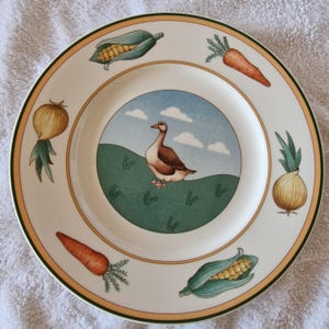 Plato de porcelana Villeroy & Boch con diseño A La Ferme Les Animaux