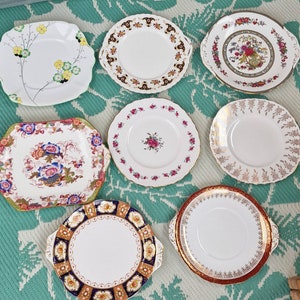 Auswahl an individuellen Bone China Kuchentellern - Wählen Sie aus dem Dropdown-Menü.