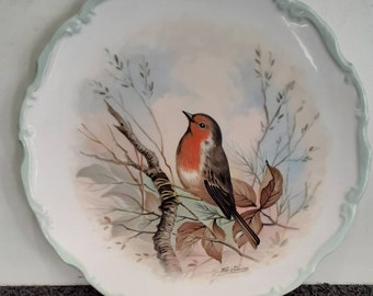 Royal Albert Bone China Collectors Plate,  Woodland Birds  -  Robin