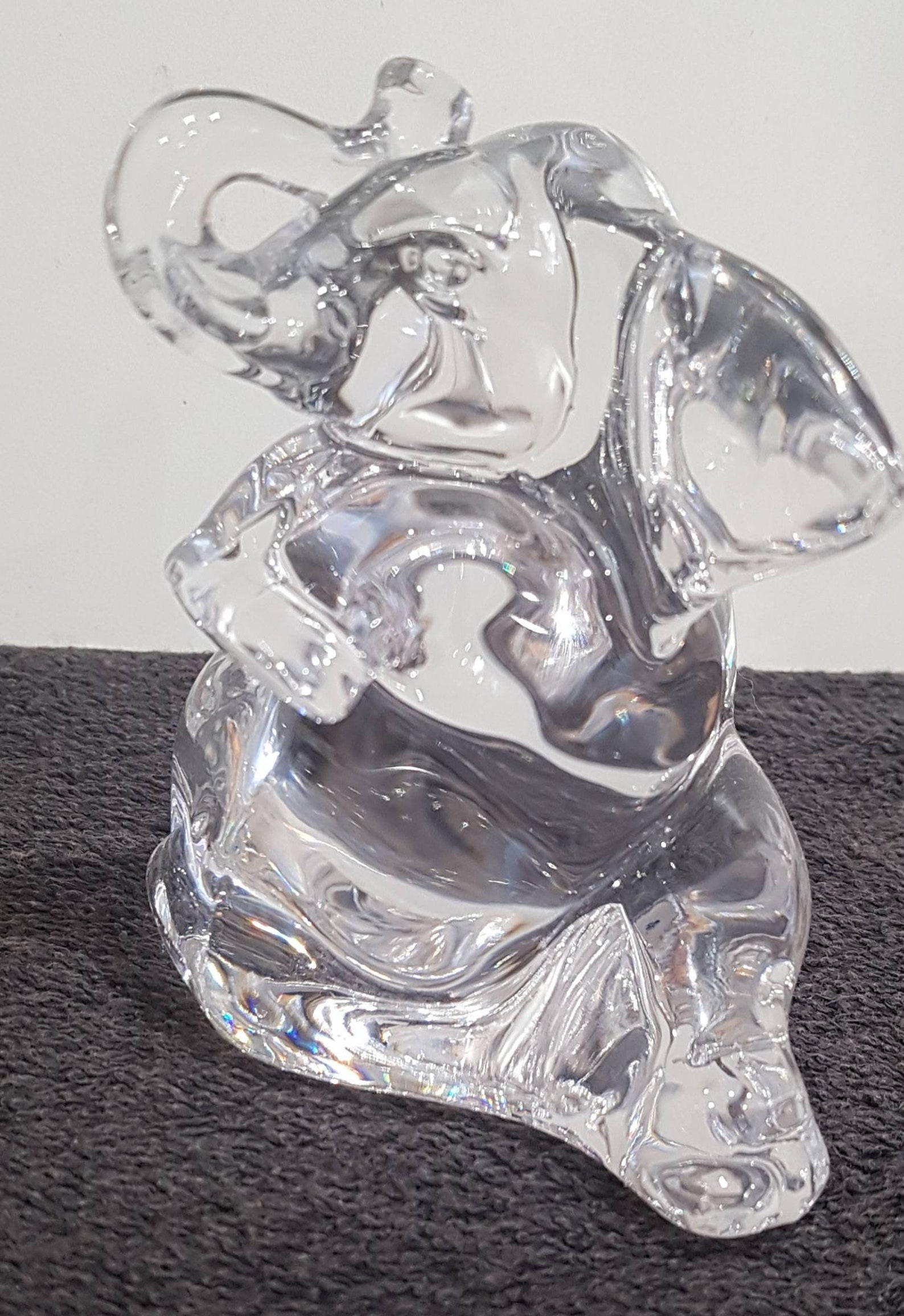Two X High Quality Lead Crystal Glass Animal Figurines Etsy