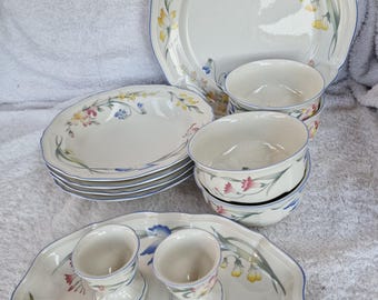 es Boyer Riviera Bleu食器セット6組 Villeroy & Boch Riviera Porcelain Casa Azul Butter Dish or Small