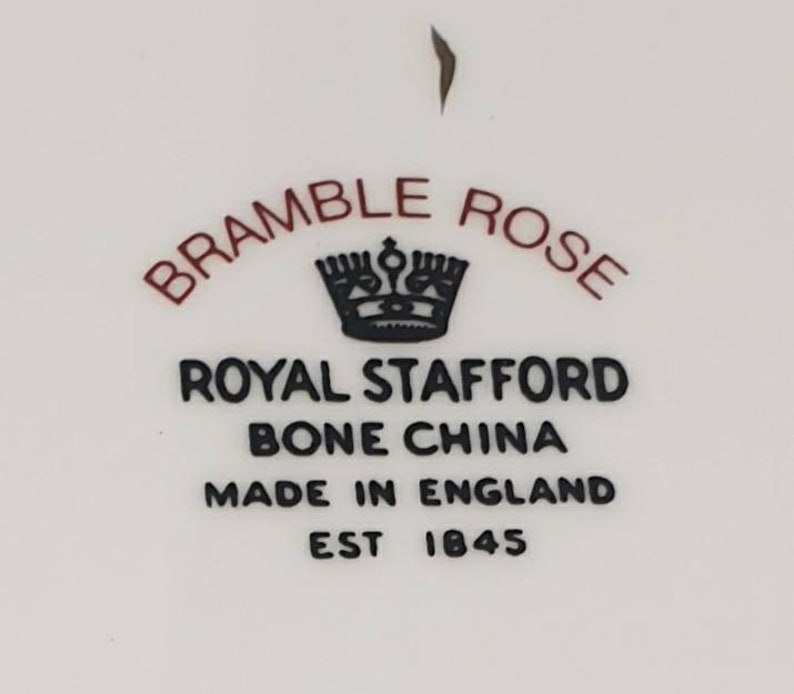 Royal Stafford Bone China Cake Plate Bramble Rose. Etsy