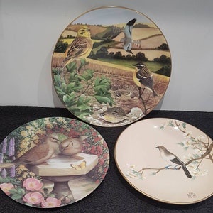 Selection of Coalport Collectors Plates in Birds Designs - 3 different ones available