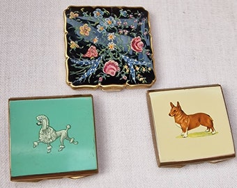 Selection of Vintage Art Deco Stratton Compacts  -  Choose from drop down menu.