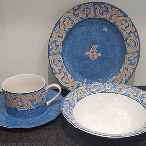 British Home Stores 4-delige ontbijt- of dessertset van aardewerk - Sevilla