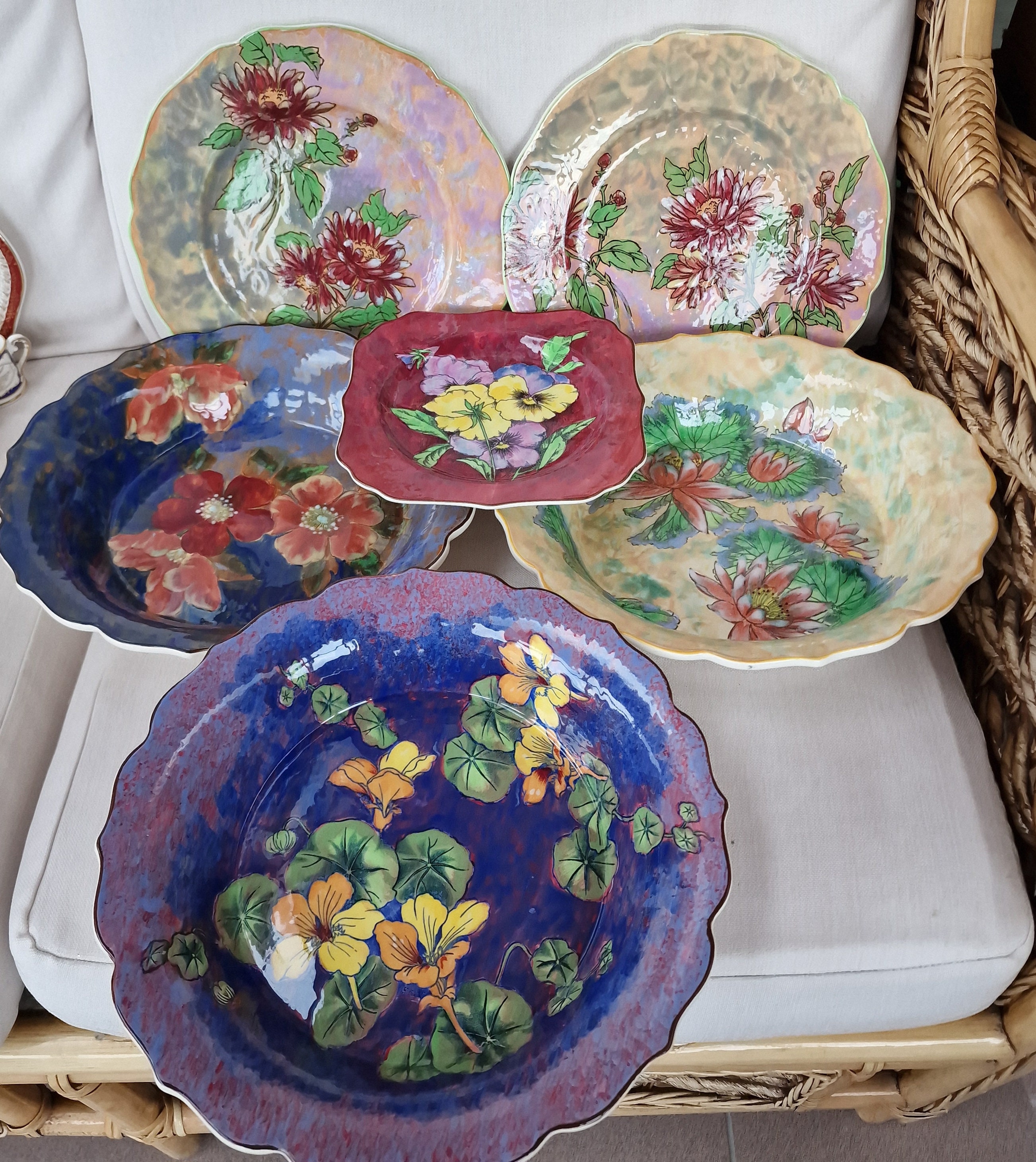 Vintage Royal Doulton Collectors Plates and Bowls From 1930s in