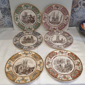 Masons Ironstone Christmas Collectors Plates - Cathedrals  -  6 Different Available