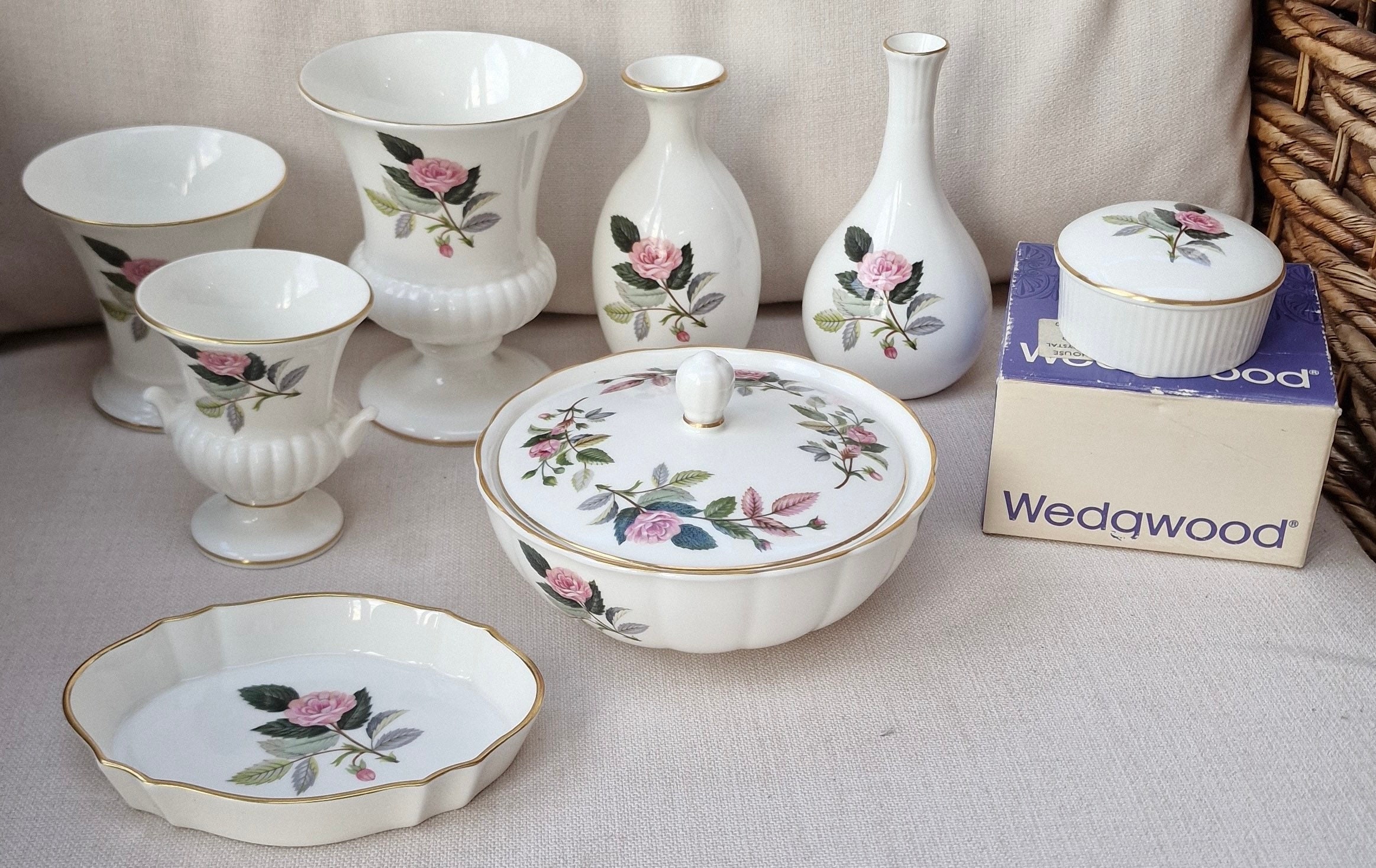 Vintage Wedgwood Hathaway Rose Items - 8 Different Items Available