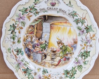 Vintage Doulton Brambly Hedge Collectors Plate  -  The Great Hall