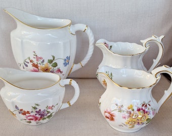 Royal  Crown Derby Bone China - Posies -  Selection of Jugs