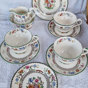 Itens de chá vintage Copeland Spode Bone China - Rosa Chinesa - Escolha no menu suspenso.