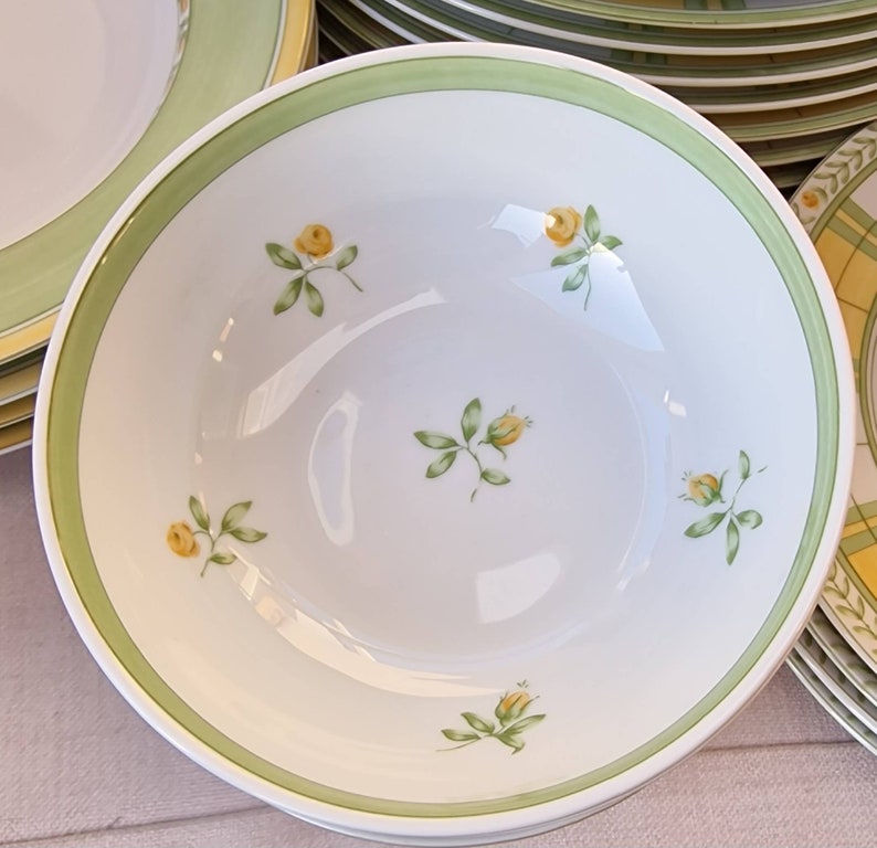 Marks and Spencer Fine Bone China Plates and Bowls Yellow Etsy UK