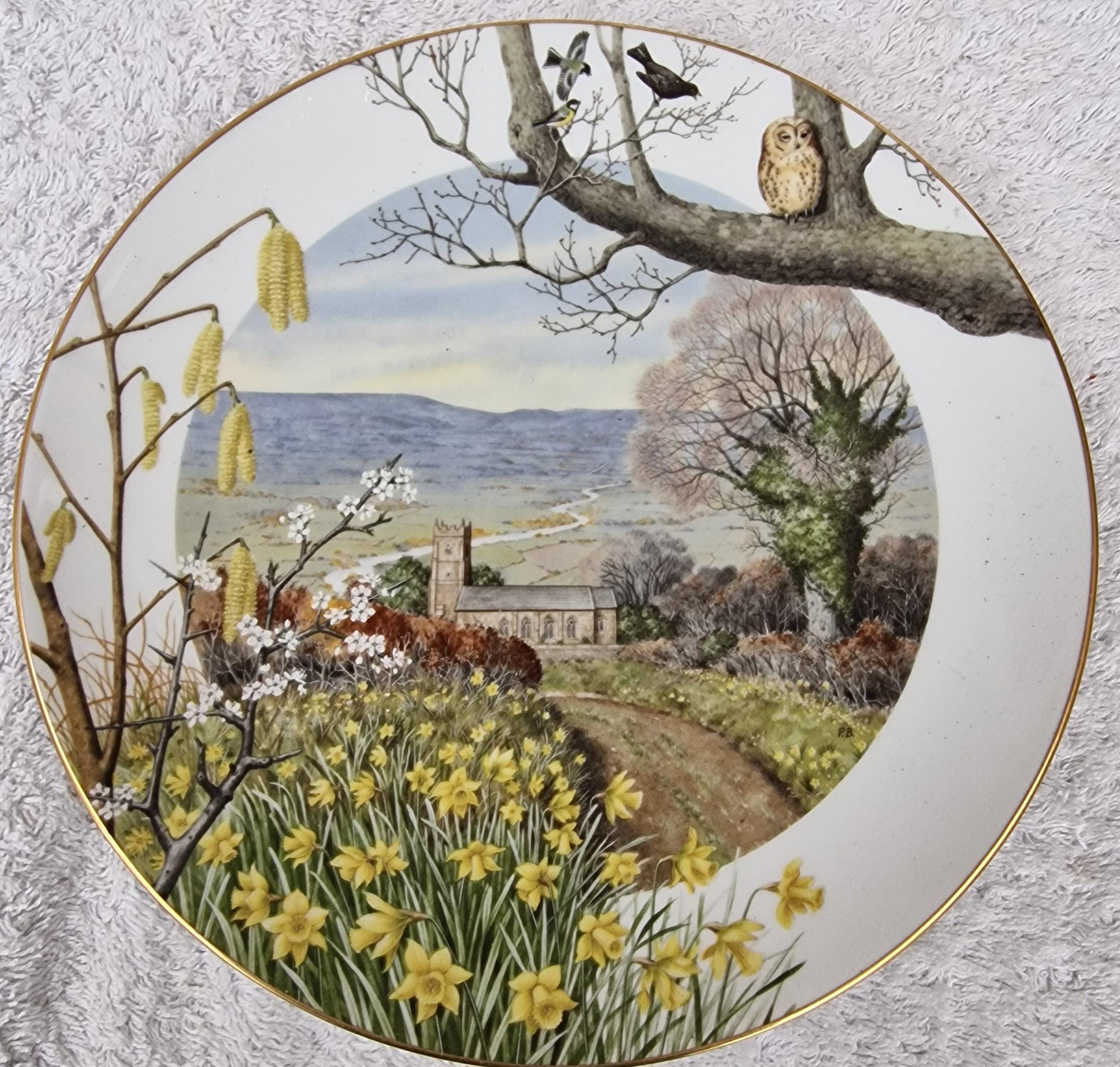 Royal Worcester Porcelain Collectors Plates by Peter Barrett