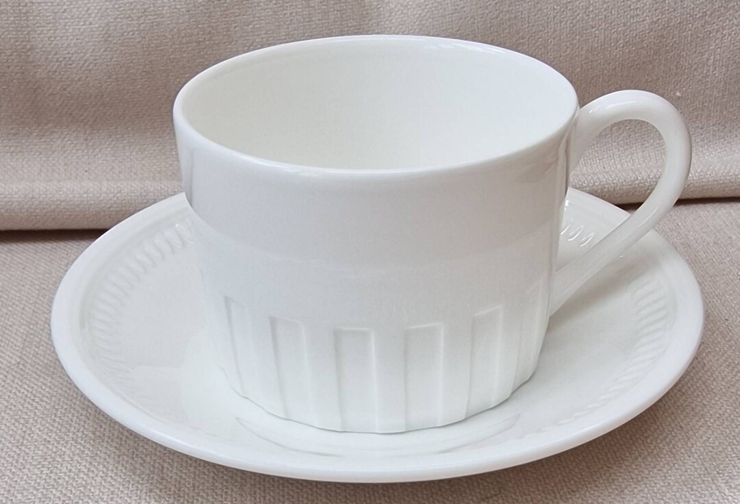 Wedgwood Bone China. Tea Cup and Saucer Colosseum Pattern. Etsy