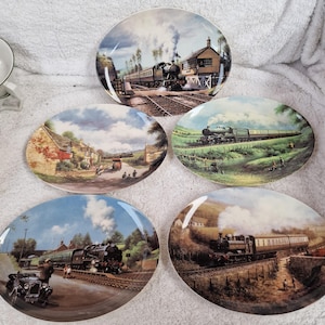 Plato ferroviario Wedgwood Queensware: porcelana de hueso de edición limitada