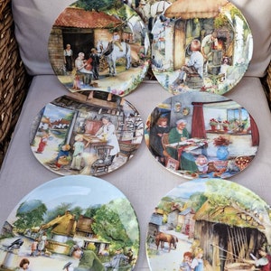 Royal Doulton Bone China Limited Edition Collectors Plates  - Old Country Crafts