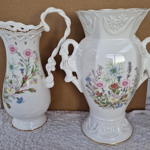 Jarra/jarrón grande de porcelana china Aynsley, estilo Wild Tudor. Elija del menú desplegable.