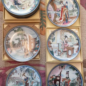 Selection of Imperial Jingdezhen Porcelain Plates - Beauties of the Red Mansion -  Choose from drop down menu